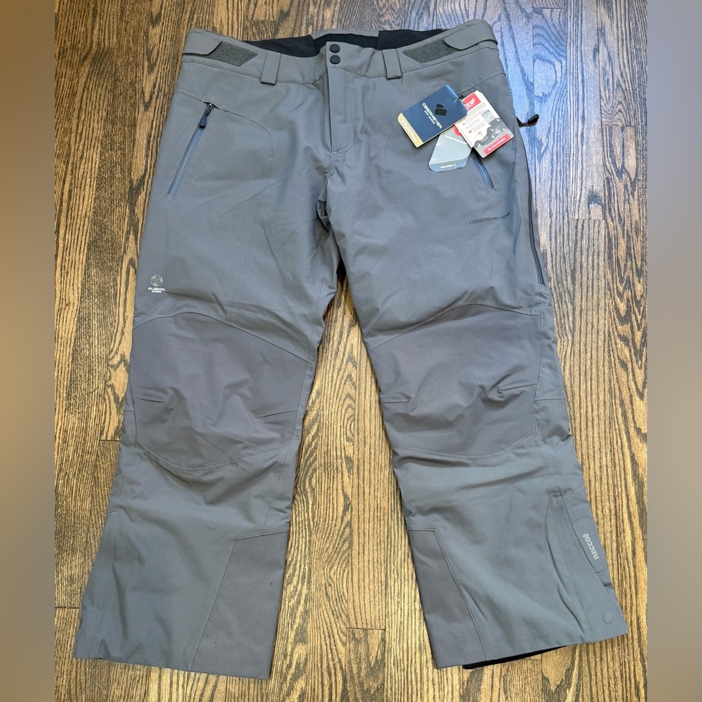 NWTs Obermeyer Men’s Process Insulated Ski Pants. Coal. Size XXL
